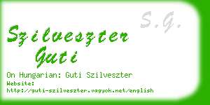 szilveszter guti business card